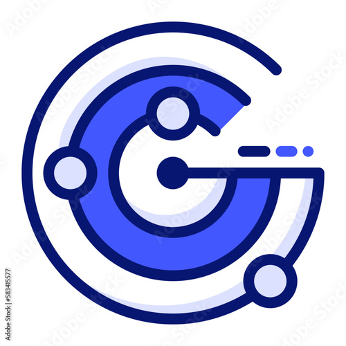 Icon Radar can be used for web app, infographic etc