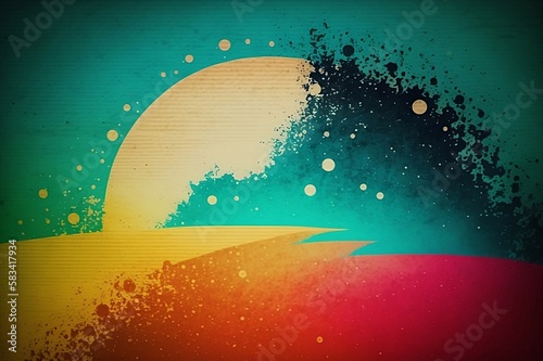 Retro style flat abstract background 