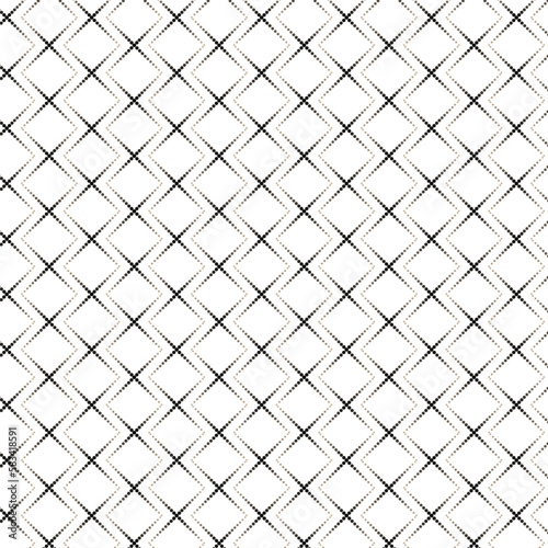 Geometric seamless patterns. Abstract vector design of small circle for background. Ideals for design cards, invitations card, wallpaper, wrapping paper, floor or wall tiles. Black and White.