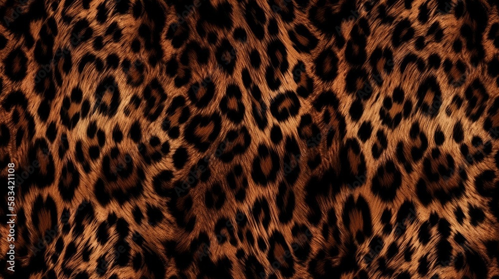 Leopard skin pattern design, illustration background Generative AI Leopard skin pattern design, illustration background Generative AI