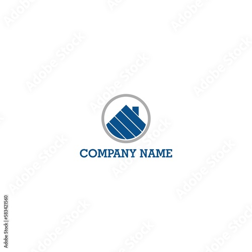 Company name logo. Real estate company logo icon isolated on white background