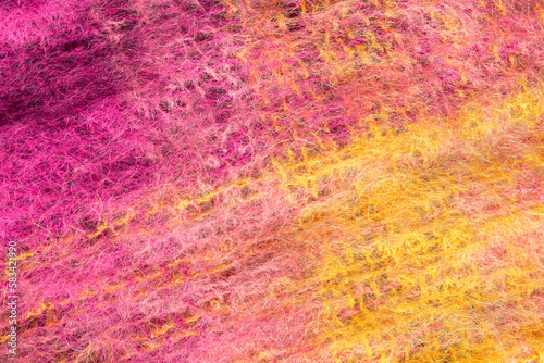 Colorful mohair knit background photo