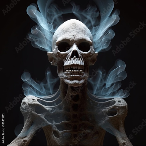 skeleton ghoul monster