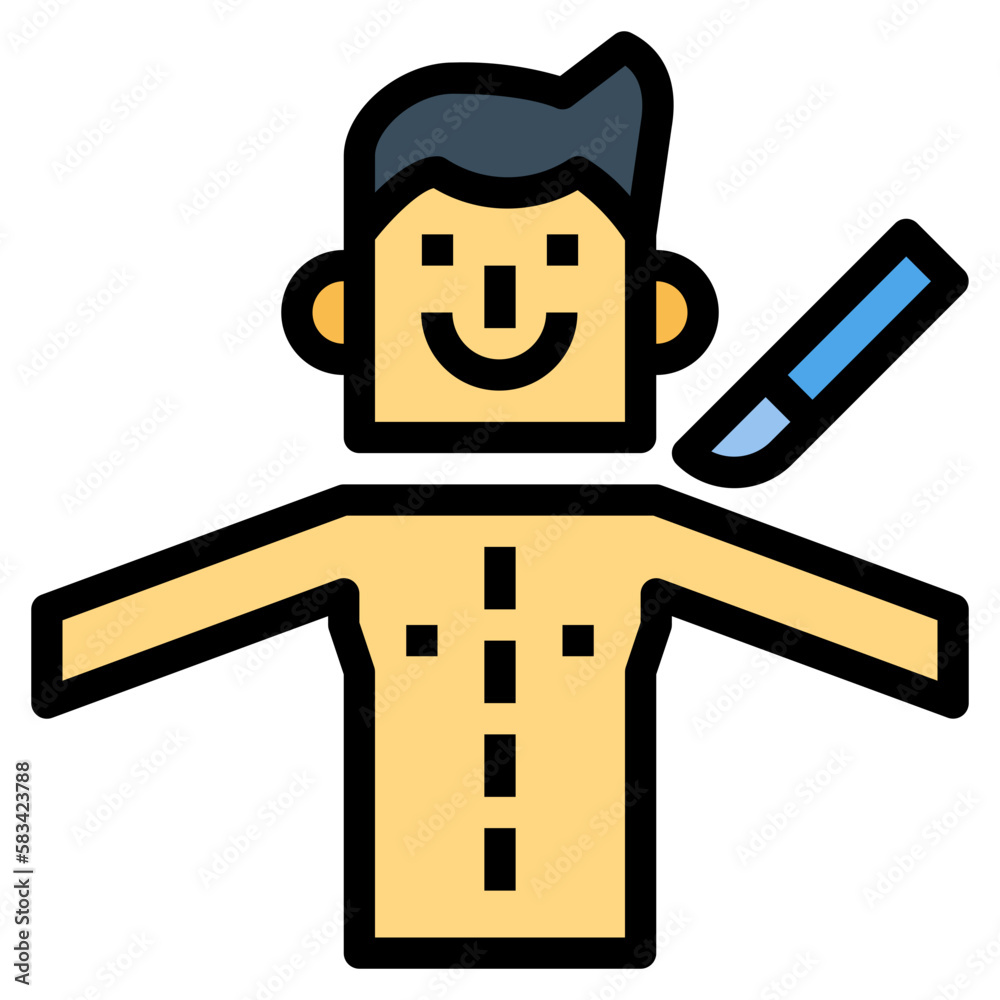 surgery filled outline icon style