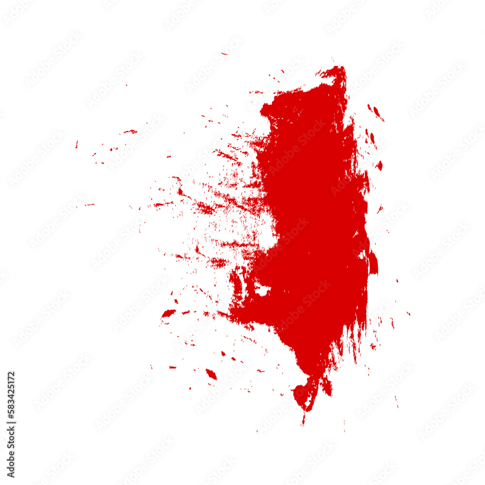 Red Blood Shape Object Illustration. Editable Vector.