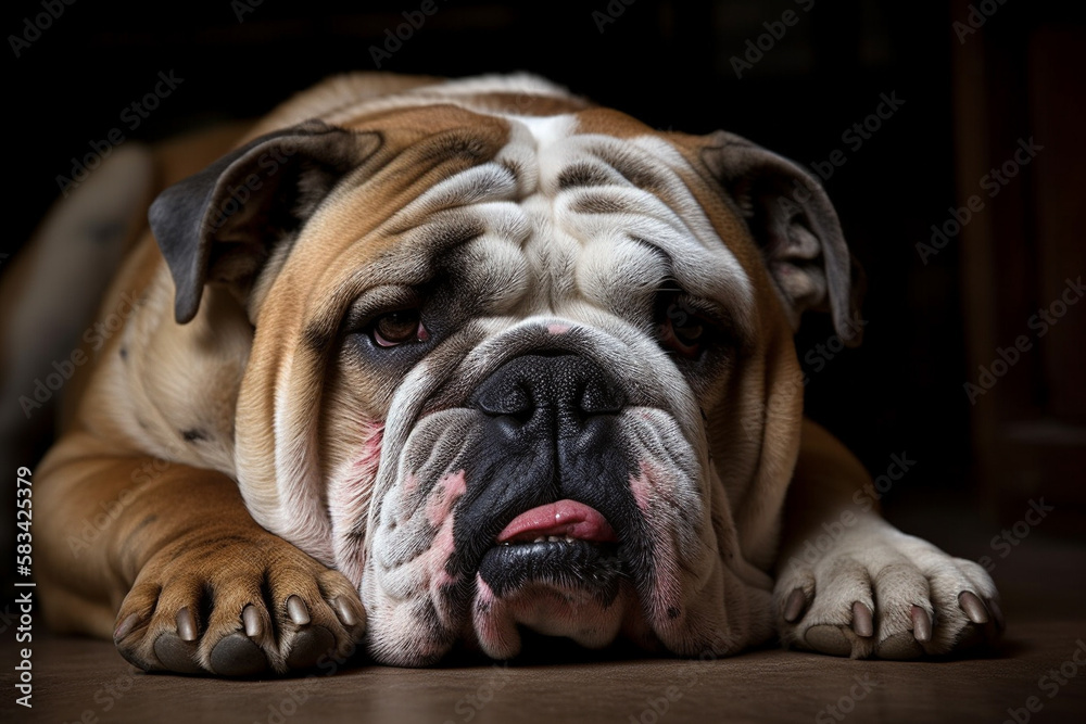 a_very_tired_british_bulldog