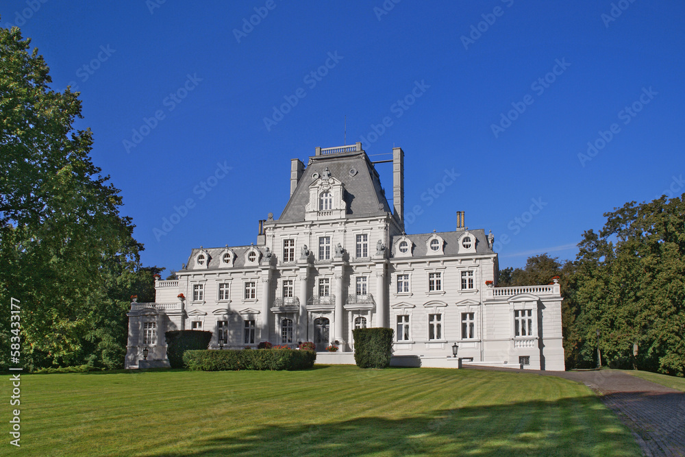 Neo-renaissance Palace in Zakrzewo, Greater Poland Voivodeship, Poland.