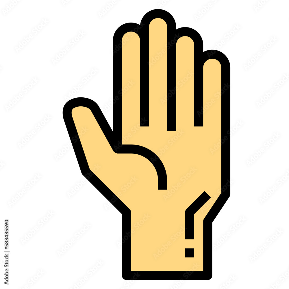 hand filled outline icon style hand filled outline icon style