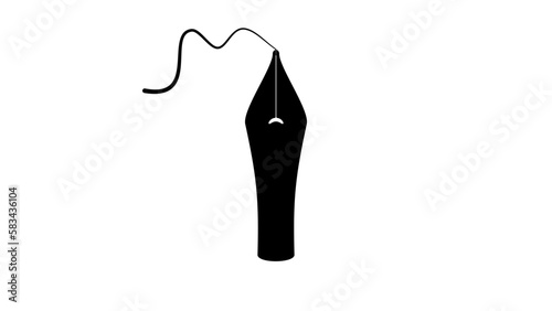 Nib pen silhouette