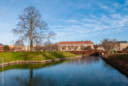 Rosenborg Palace Gardens in Copenhagen, Denmark 