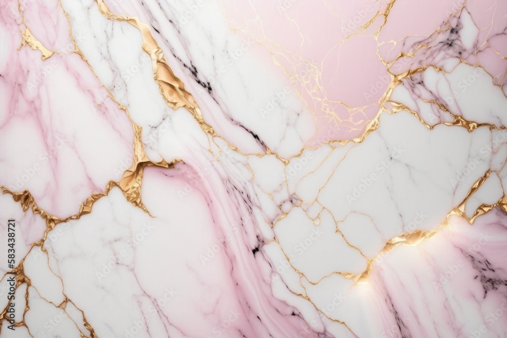 Abstract marble wallpaper background , luxury marble texture gold and pink tone