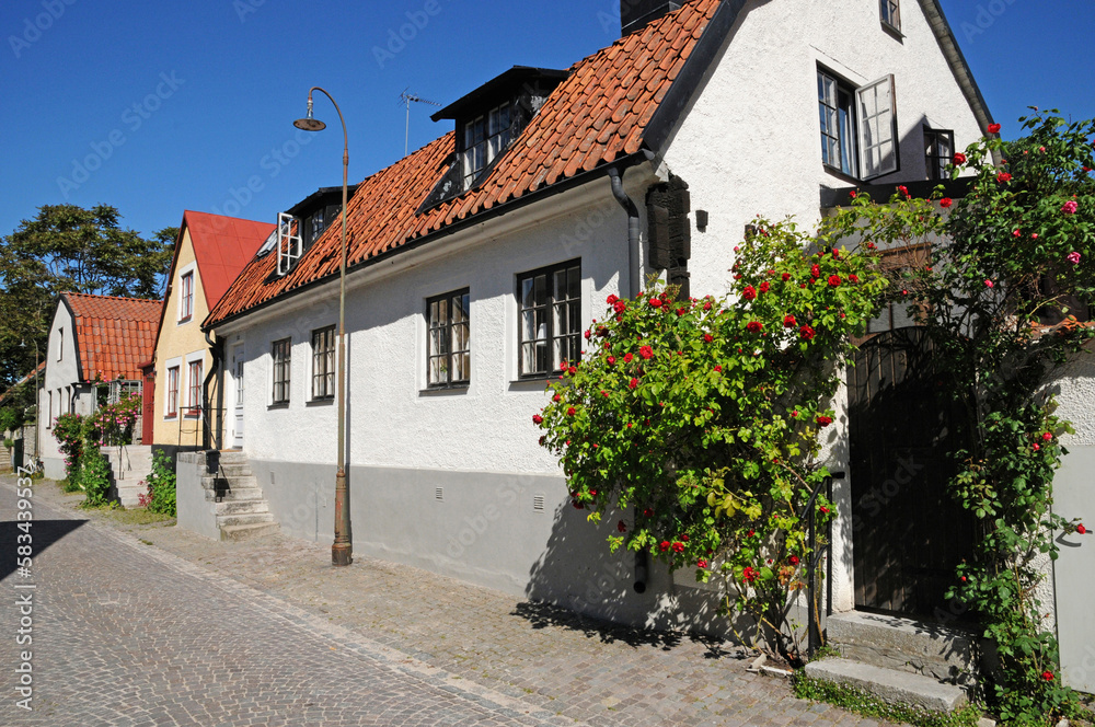 Sweden, the old and picturesque city of visby