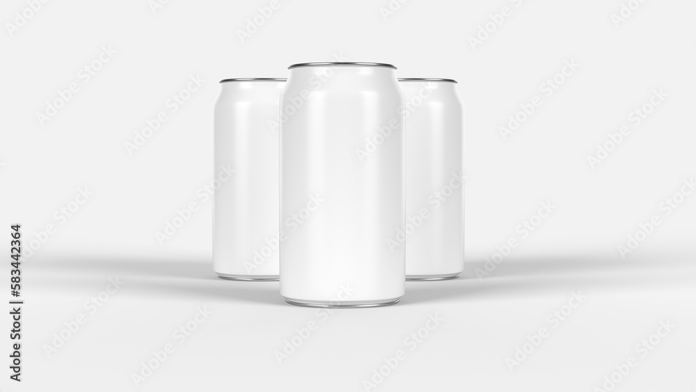 soda or beer cans mockup. 3d render soda or beer cans mockup. 3d render