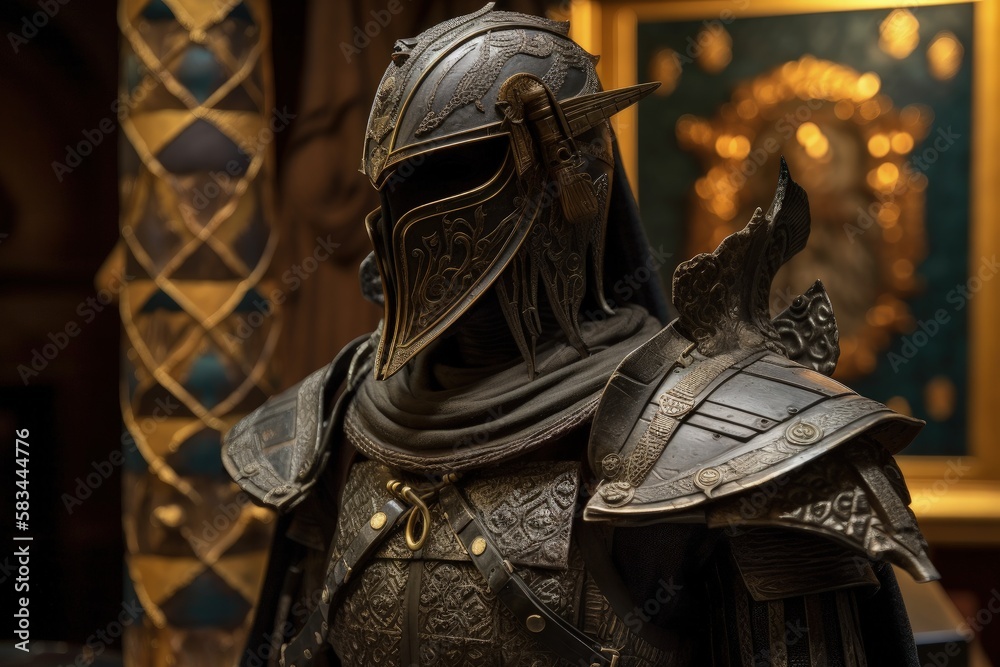 Shining Knight: Armor Display in Front of Bokeh Backgroundgenerative ai illustration
Shining Knight: Armor Display in Front of Bokeh Backgroundgenerative ai illustration