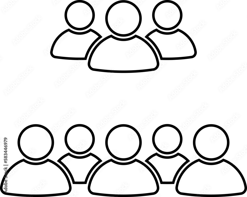 People group icon. Team of worker. User profile symbol. Group of people or group of users. Persons symbol. Vector. People group icon. Team of worker. User profile symbol. Group of people or group of users. Persons symbol. Vector.