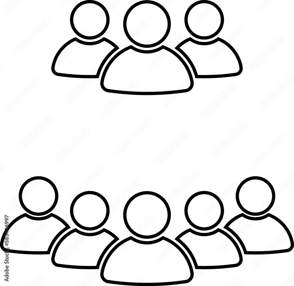 People group icon. Team of worker. User profile symbol. Group of people or group of users. Persons symbol. Vector. People group icon. Team of worker. User profile symbol. Group of people or group of users. Persons symbol. Vector.