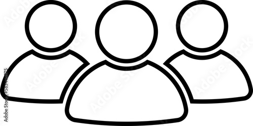 People group icon. Team of worker. User profile symbol. Group of people or group of users. Persons symbol. Vector.