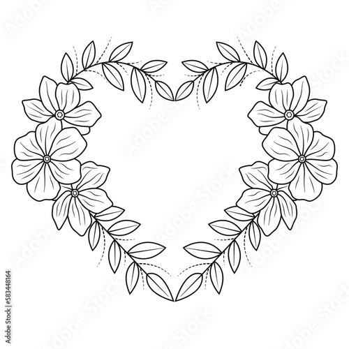 floral coloring pages, floral coloring background, flower coloring book pages, vector floral coloring pages