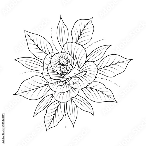 floral coloring pages, floral coloring background, flower coloring book pages, vector floral coloring pages