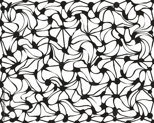 Seamless pattern abstract swirls. Hand drawn vector background. Trendy textile, fabric, wrapping	
