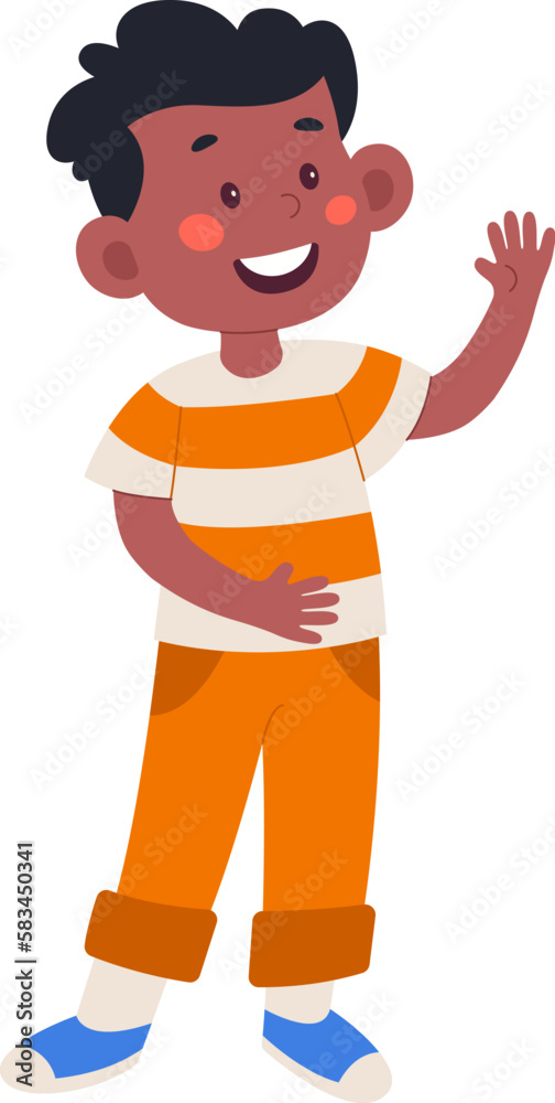 Happy kid Astronomy design element Happy kid Astronomy design element