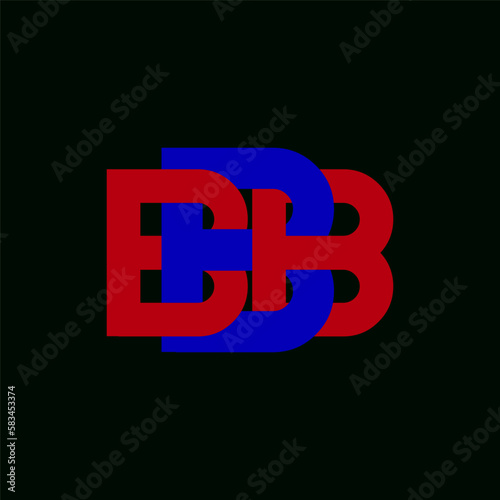 BBB Letter nature logo design on black background. BBB creative initials lettercircle logo concept . BBB letter design.