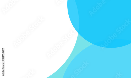 Blue color circles background with overlap layer. For wallpaper, cover, banner, poster, placard and presentation. Blue abstract background for business card and flyer template, vector illustration