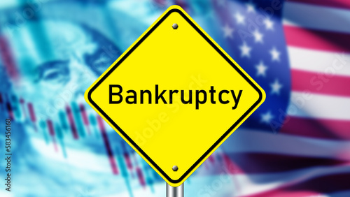 Bankruptcy logo. Closing ba...