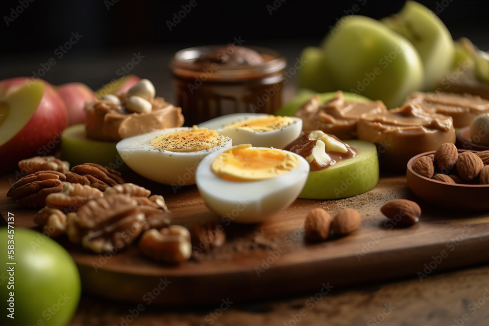 vegetables with meat and spices on a table and fruit
vegetables with meat and spices on a table and fruit
