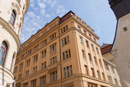 Canvas Print Alte Gebäudefront in der Altstadt von Bratislava