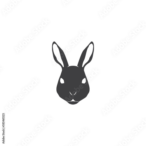 rabbit head logo. vector illustration © Fredy