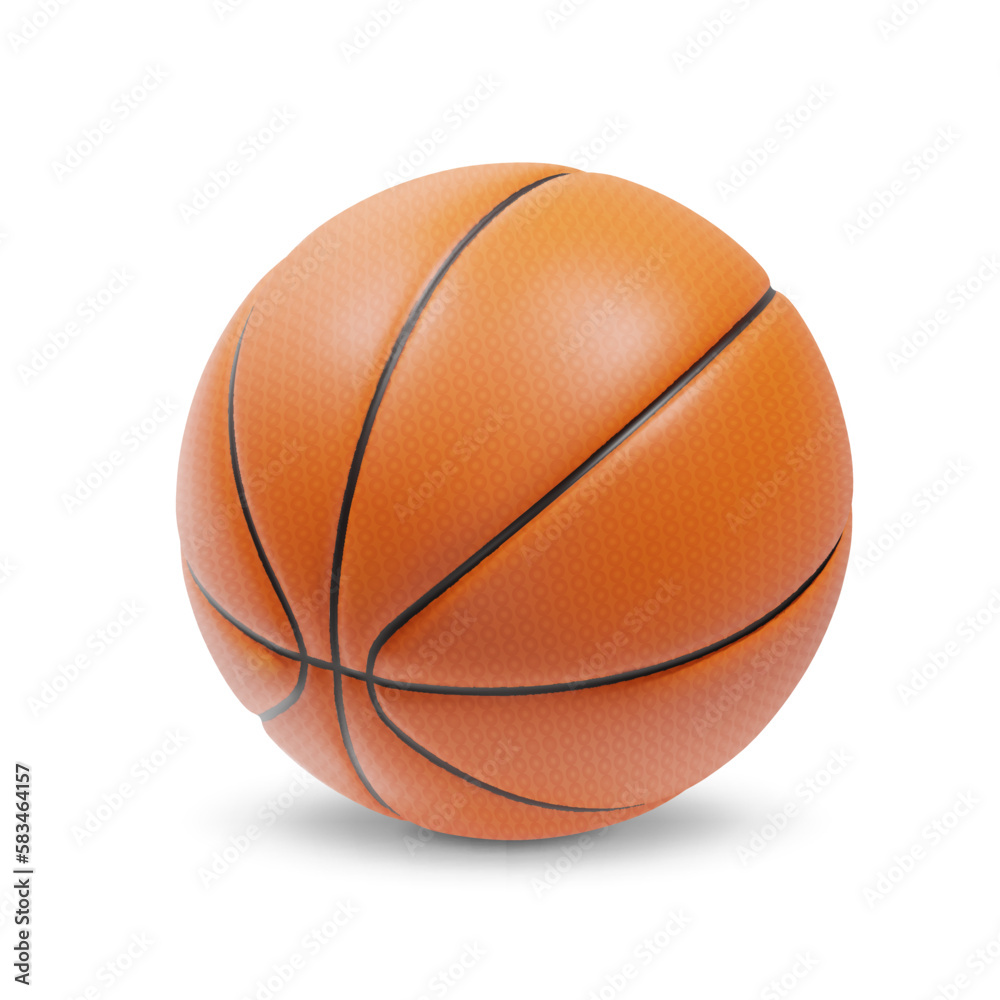 Basketball isolated on a white background. EPS10 vector