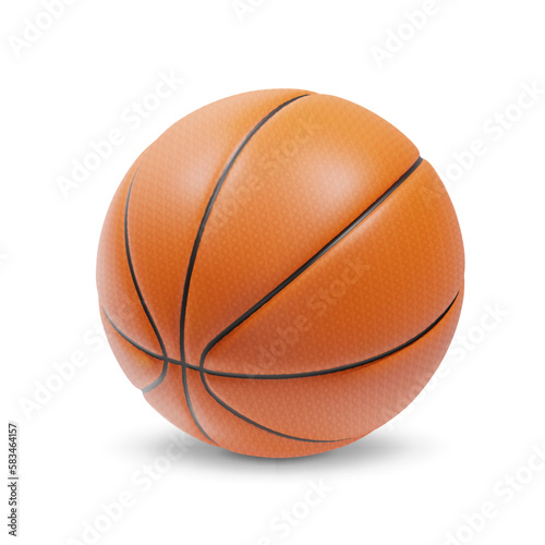 Basketball isolated on a white background. EPS10 vector