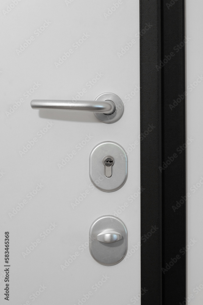 safety door lock with copy space for your text safety door lock with copy space for your text