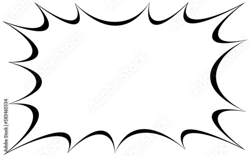 叫ぶセリフのふきだし