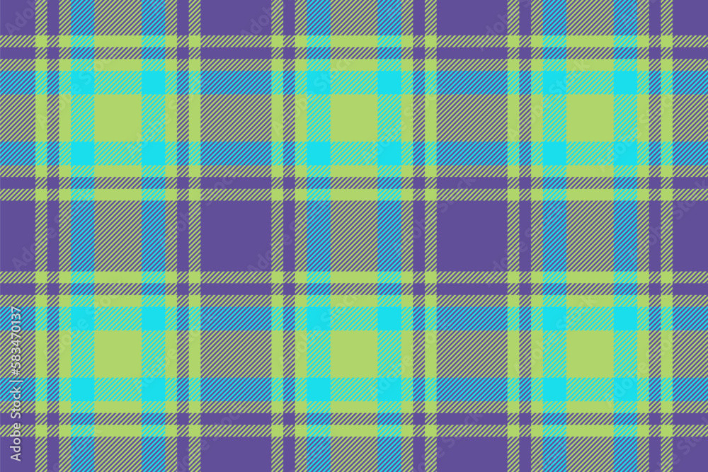 Texture seamless textile. Vector check pattern. Background plaid fabric tartan.