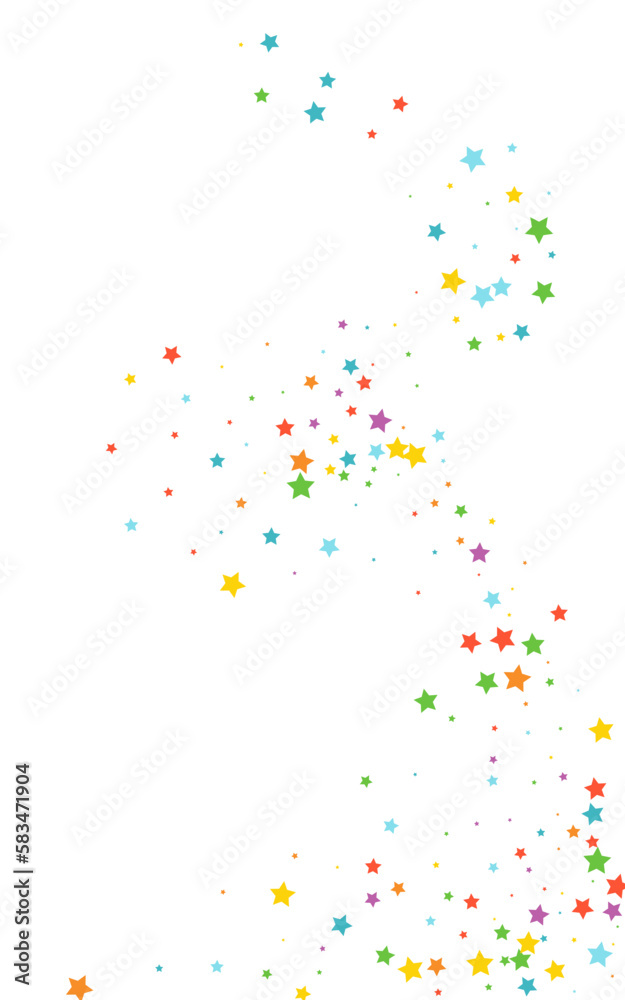 Rainbow Holiday Vector White Background Dust