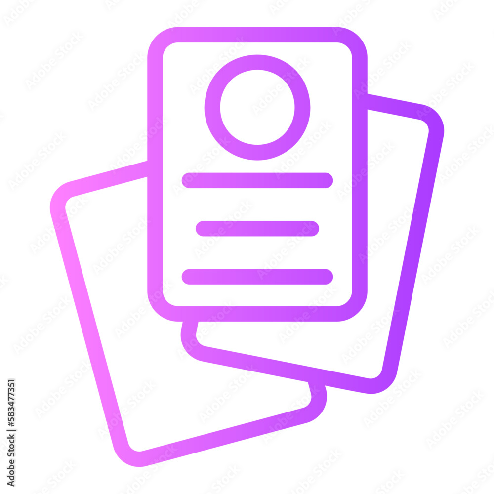 Fototapeta premium CV gradient icon