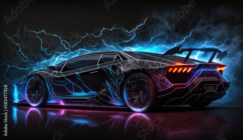 dark lightning Lambo