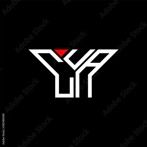 CUA letter logo creative design with vector graphic, CUA simple and modern logo.