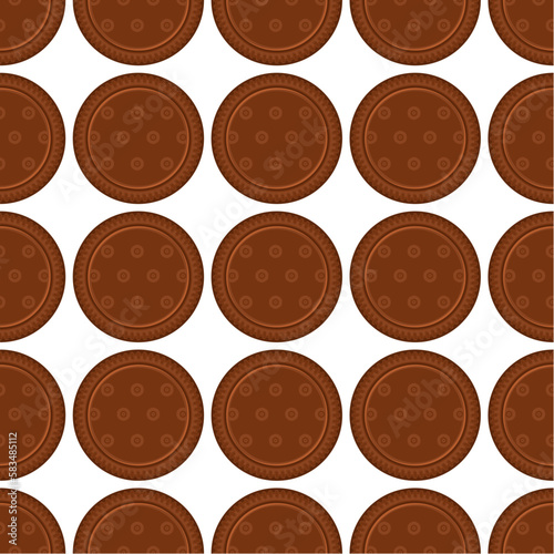 Pattern homemade cookie different taste in pastry biscuit