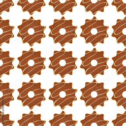 Pattern homemade cookie different taste in pastry biscuit