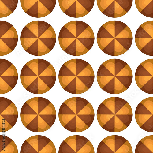 Pattern homemade cookie different taste in pastry biscuit