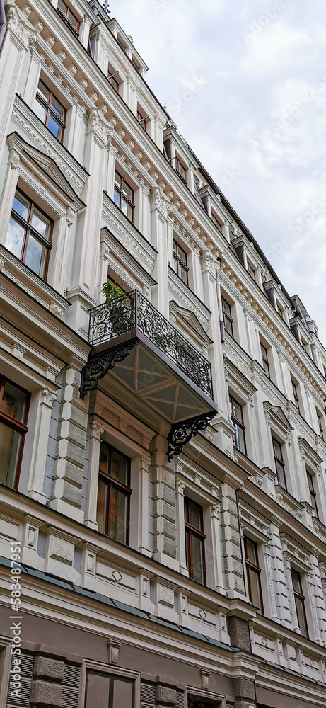 Facade of the building, Riga, Latvia