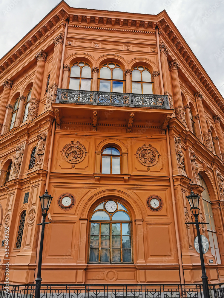 Facade of the building, Riga, Latvia