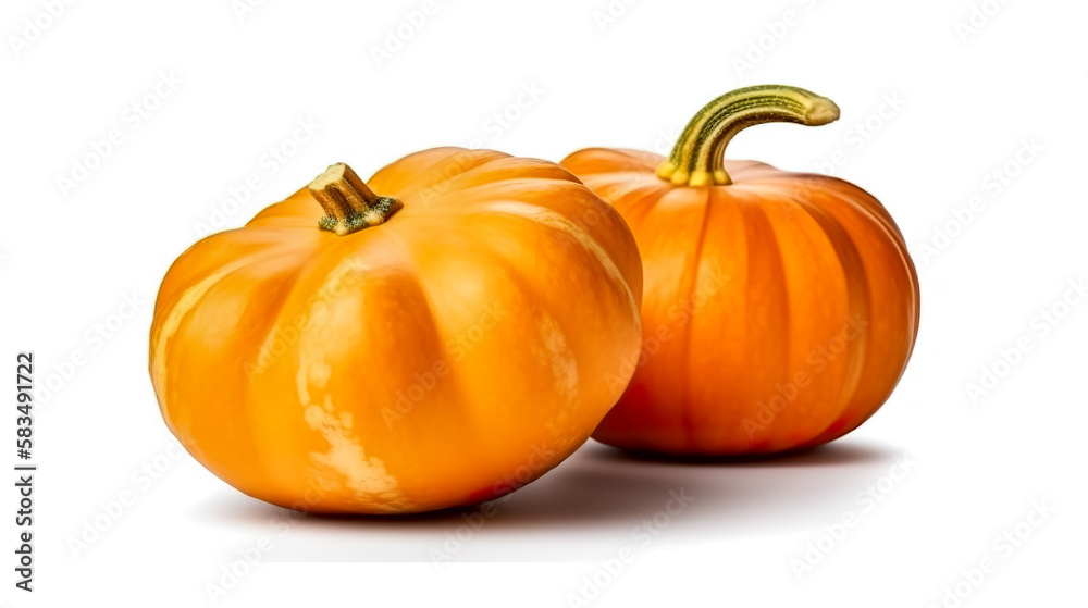 Obraz premium Fresh vegetables isolated on white background. Healthy food concept. Generative AI