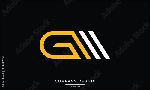 MG, GM, Abstract Letters Logo Monogram