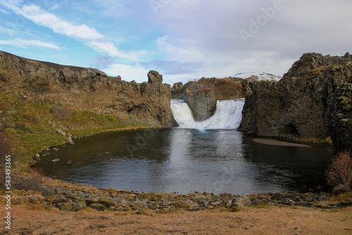 Hjalparfoss in South Iceland, Europe