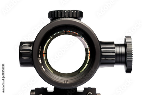 A rifle scope isolated on transparent background - Generative AI