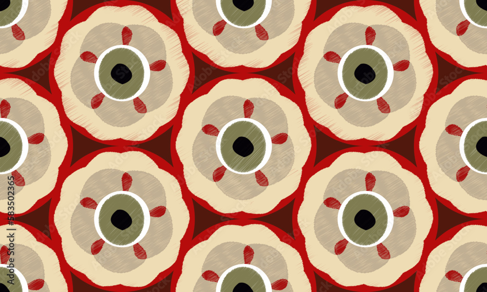 Fototapeta premium seamless fabric print pattern with flowers